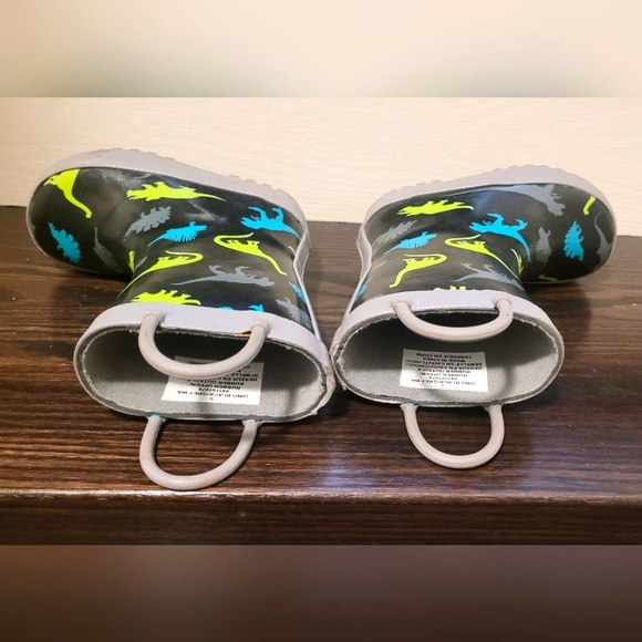 Elements- Toddler Rainboots - Dino, Black/Grey - Size 5 - Picture 5 of 6